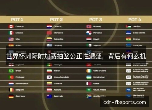 世界杯洲际附加赛抽签公正性遭疑，背后有何玄机